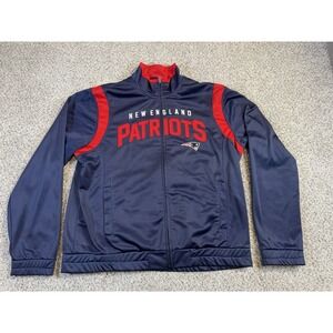 NFL New England Patriots Jacket Women's XL Full Zip Fleece Lined Football